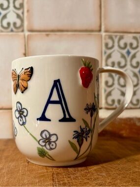 Anthropologie Monarch Monogram Mug “A”